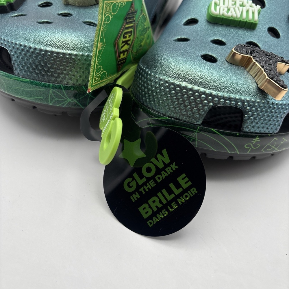 Crocs Wicked Elphaba Glow-in-the-Dark Clog in Green M10/W12 - Picture 4 of 7